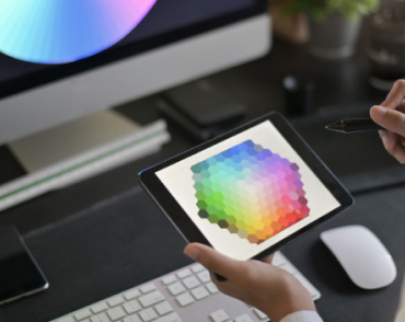 developer watching at tablet